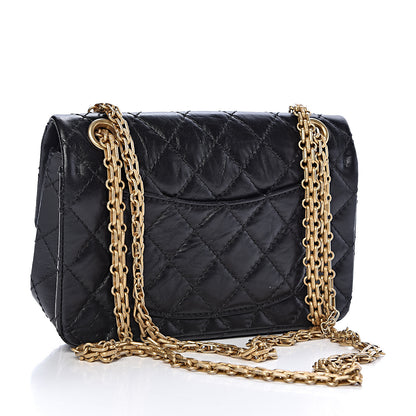 Chanel Aged Calfskin Quilted 2.55 Reissue Mini Flap Black 3 of 10
