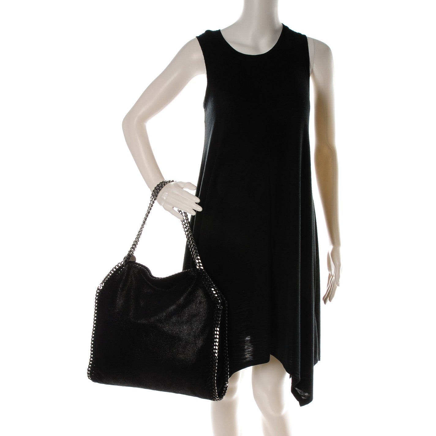 Stella McCartney Shaggy Deer Small Falabella Tote Black 2 of 8