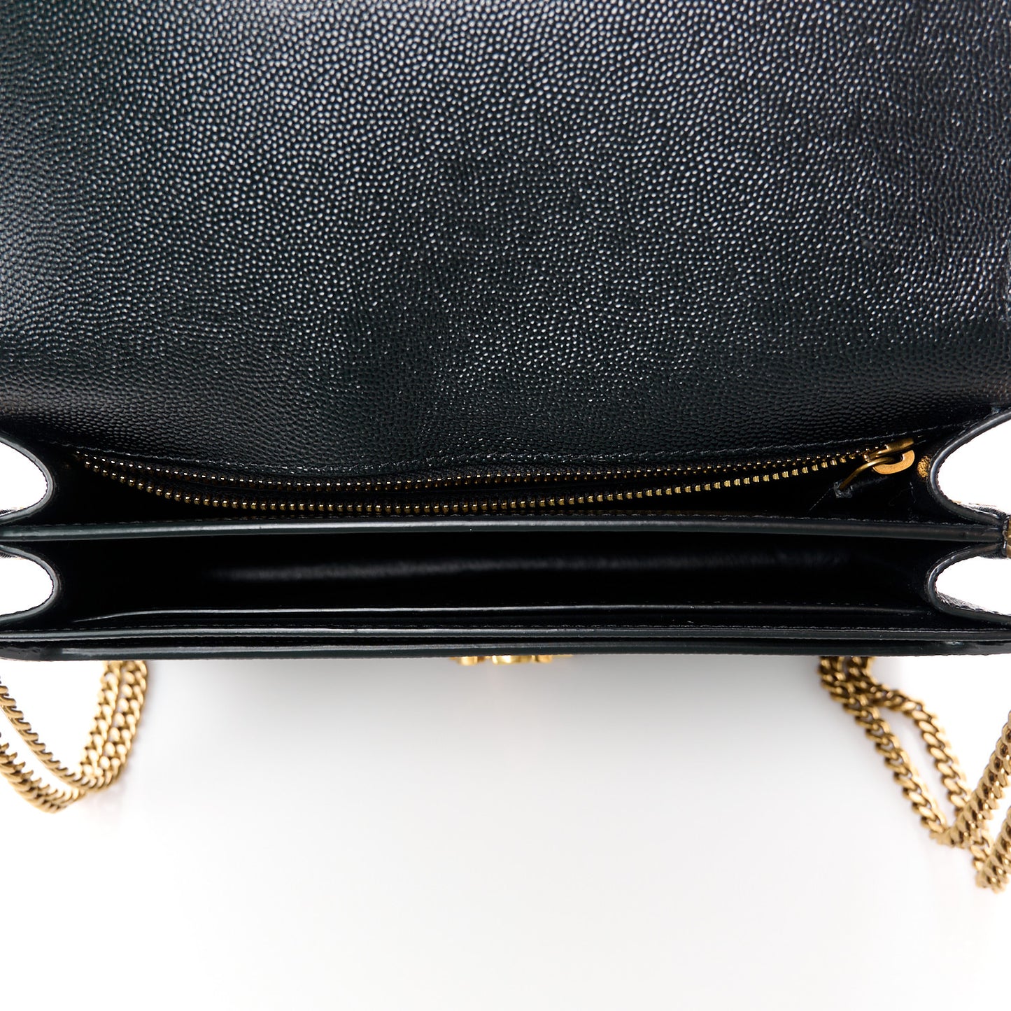 Grain De Poudre Monogram Cassandra Clasp Bag Black