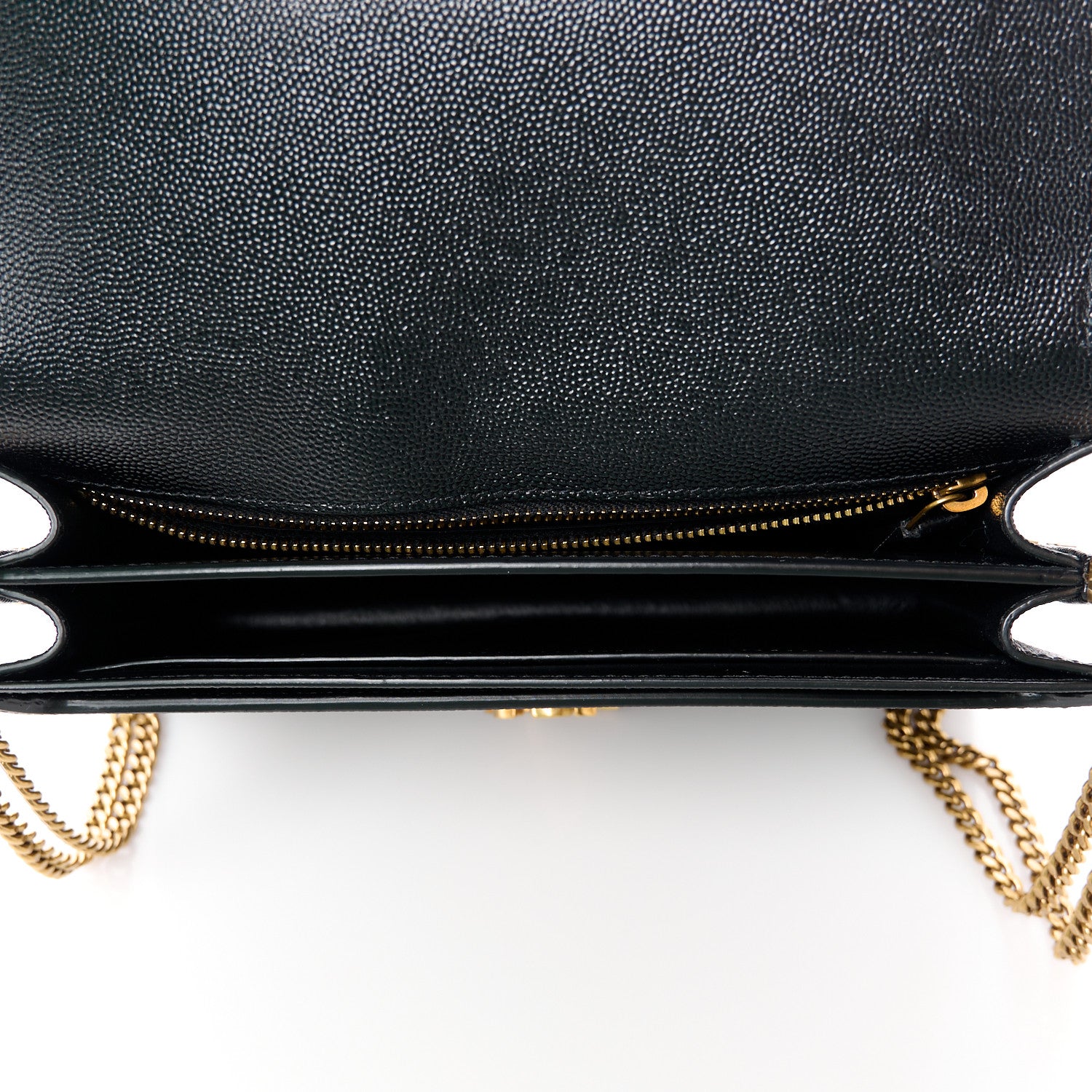 Saint Laurent Grain De Poudre Monogram Cassandra Clasp Bag Black 5 of 11