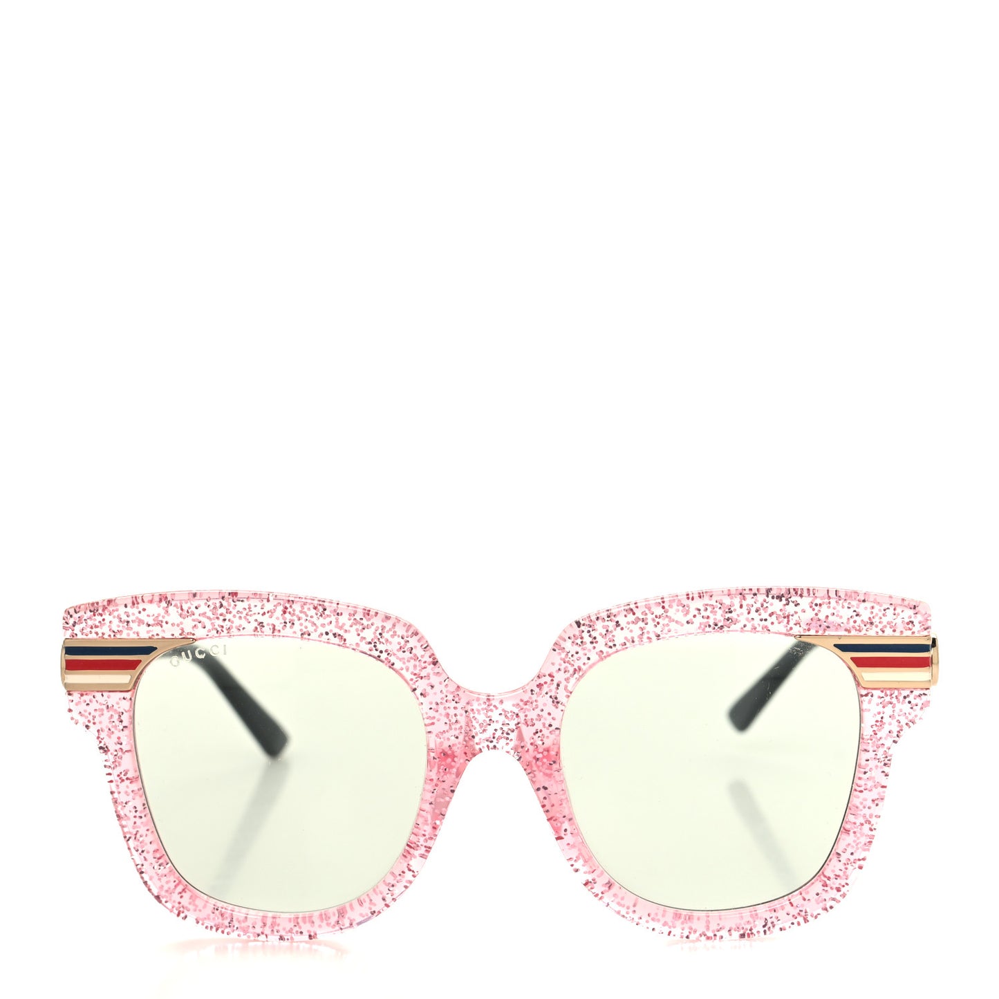 Acetate Square Frame Web Glitter GG0281S Sunglasses Pink