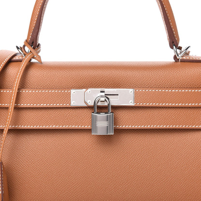 Hermes Epsom Kelly Sellier 28 Gold 10 of 11