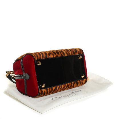 Christian Dior Calf Hair Leopard Velour Gambler Dice Bowler 4 of 7