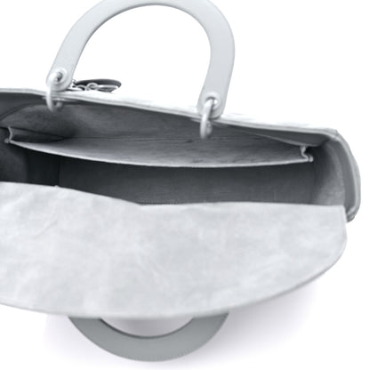 Christian Dior Ultra Matte Calfskin Cannage Large Lady Dior Grey Stone 5 of 9