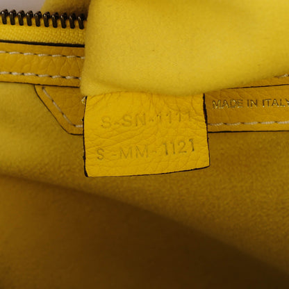 Celine Drummed Calfskin Mini Luggage Citron 8 of 8