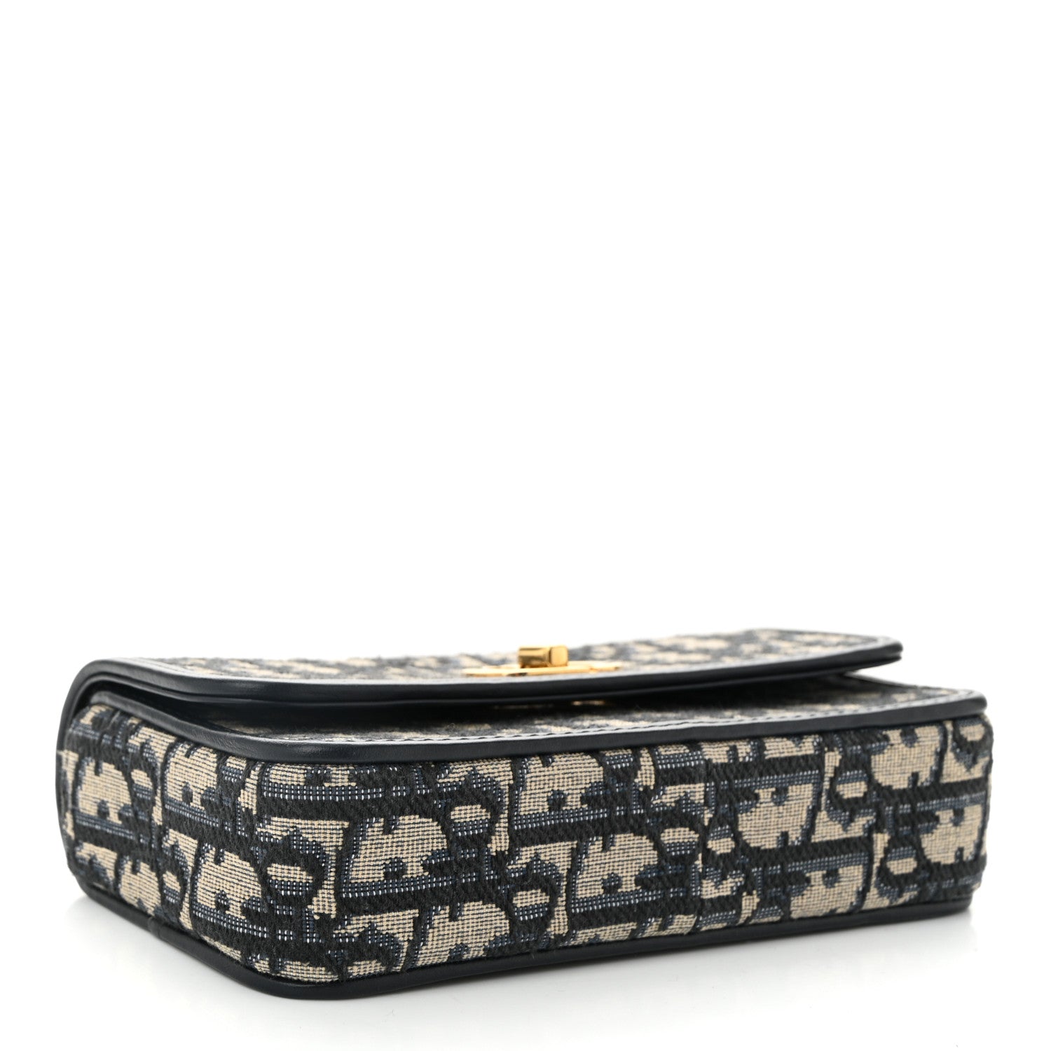 Christian Dior Oblique Calfskin Small Miss Caro Pouch With Chain Blue 4 of 11