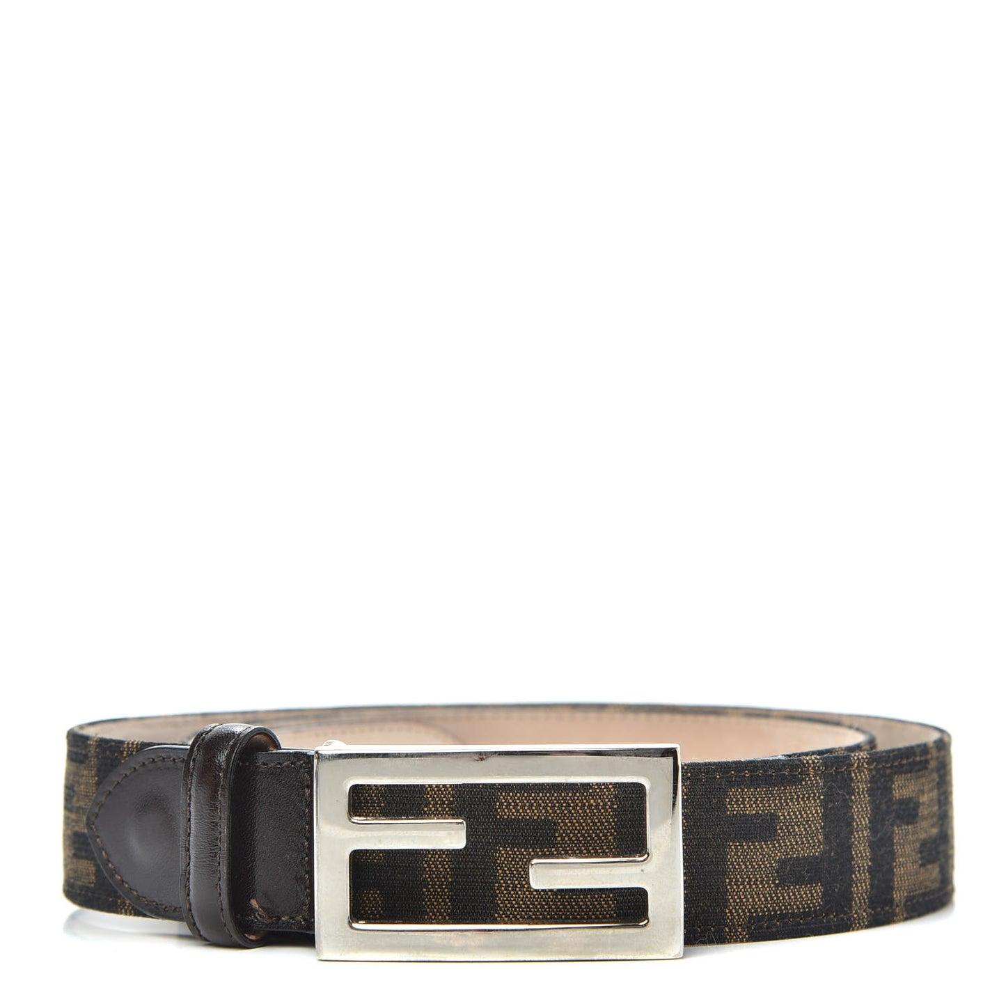 Zucca FF Buckle Belt 50 Tobacco
