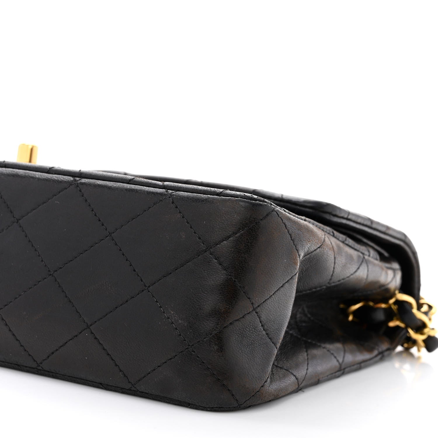 Chanel Lambskin Quilted Medium Double Flap Black 10 of 10