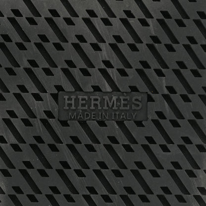 Hermes Calfskin Mens Ankara Sandals 43 Black 6 of 11