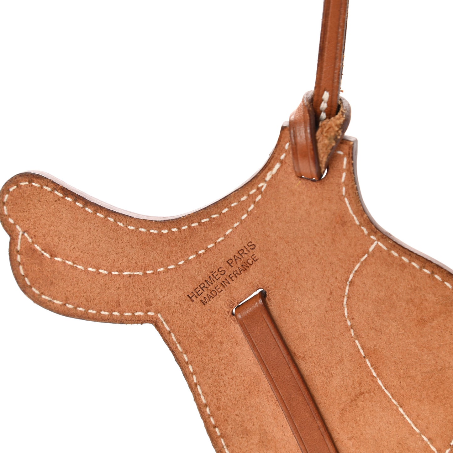 Natural Barenia Paddock Selle Horse Saddle Bag Charm