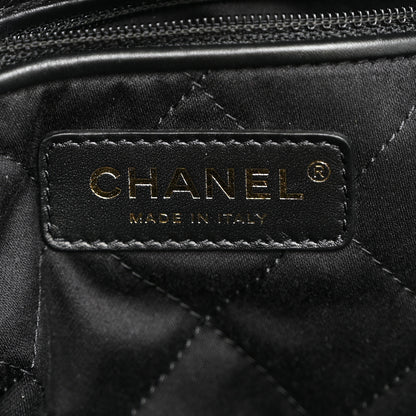 Chanel Velvet Sequin Quilted Small Chanel 22 Black 7 of 11