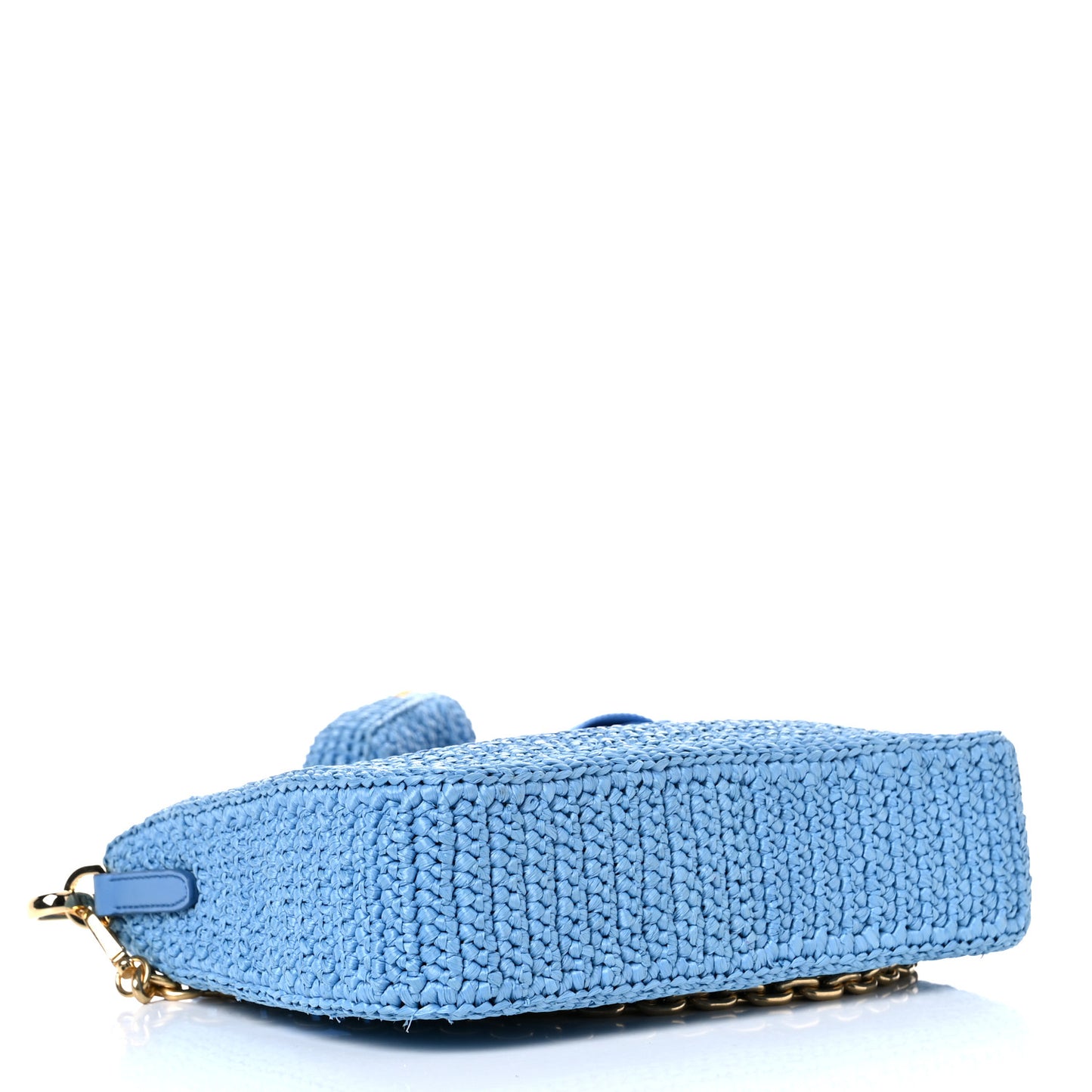 Yarn Raffia Effect Crochet Re-Edition 2005 Shoulder Bag Celeste