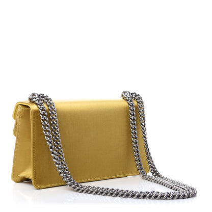 Gucci Satin Silk Crystal Small Dionysus Shoulder Bag Gold Black Diamond 3 of 12