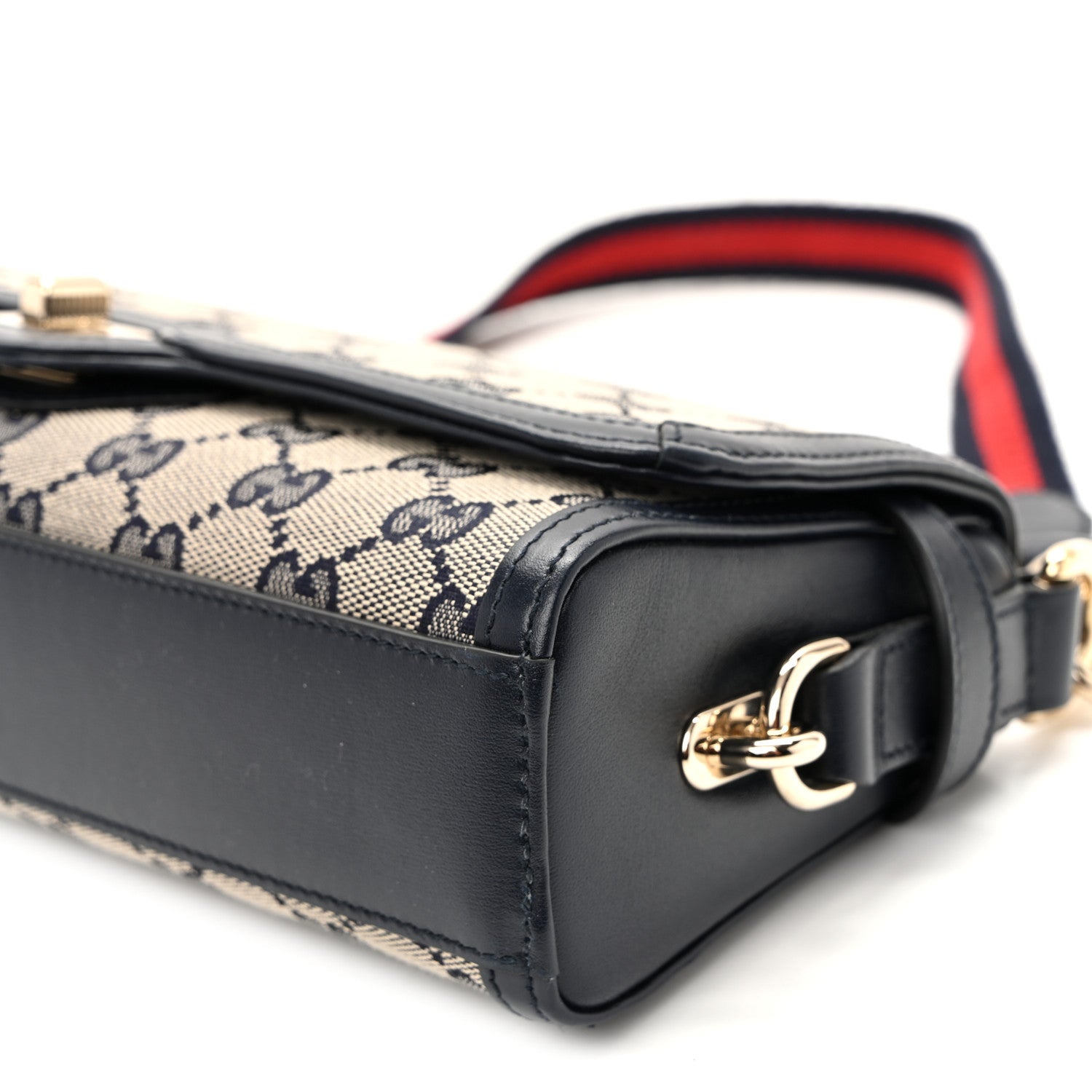 Gucci GG Monogram Small Luce Shoulder Bag Beige Blue 10 of 10