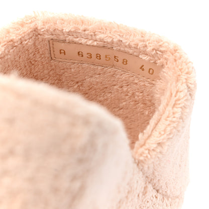 Chanel Terry Cloth CC Wedge Sandals 40 Pink 8 of 9