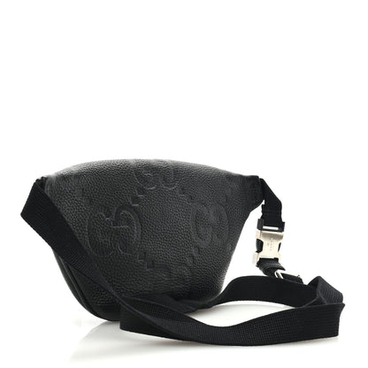 Gucci Piuma Calfskin Jumbo GG Embossed Small Belt Bag Black 2 of 8