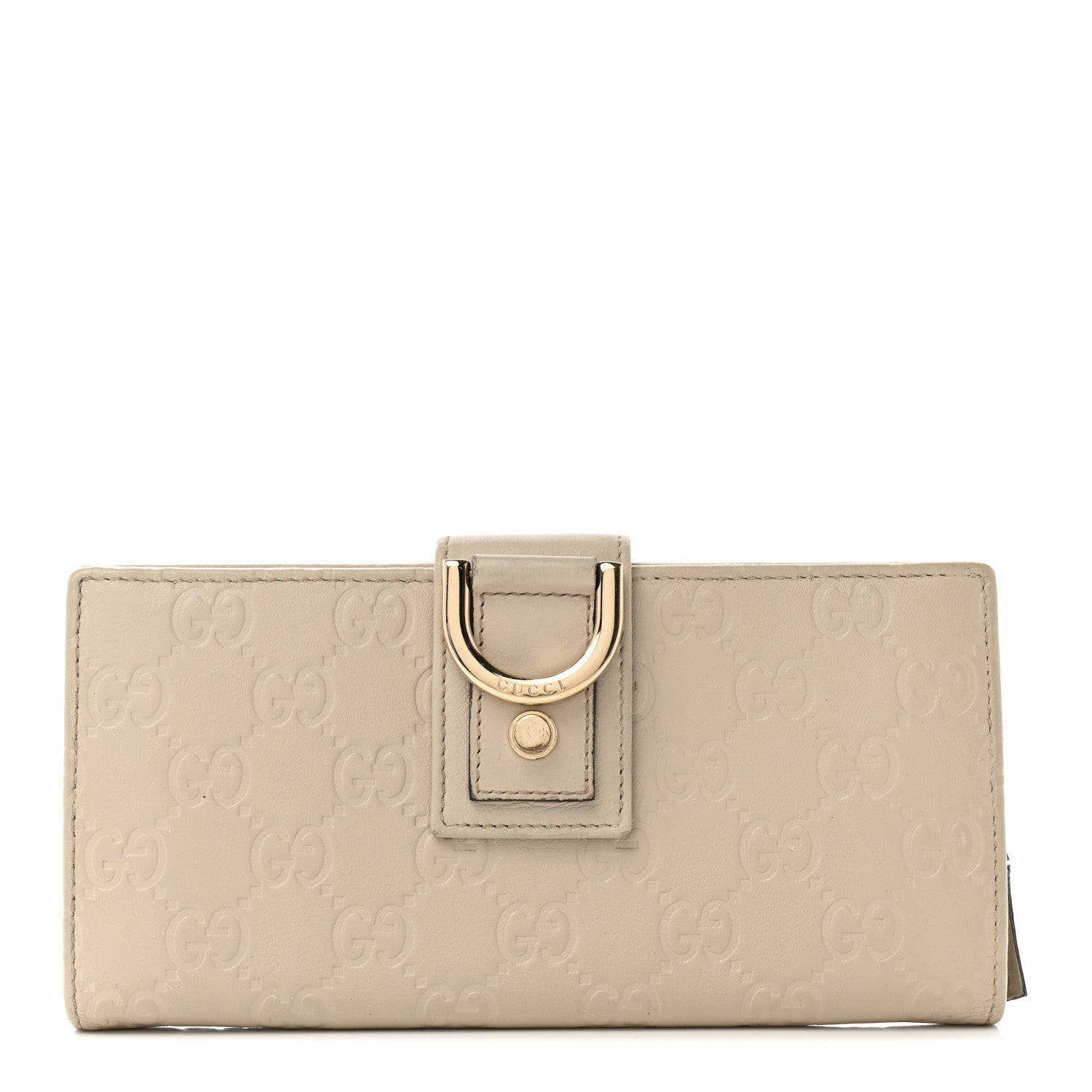 Gucci Guccissima Abbey Continental Wallet Beige 1 of 10