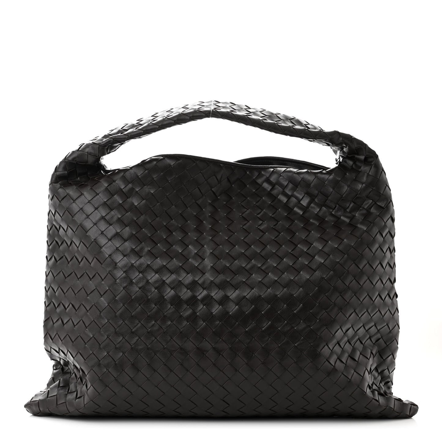 Calfskin Intrecciato Large Hop Ebano