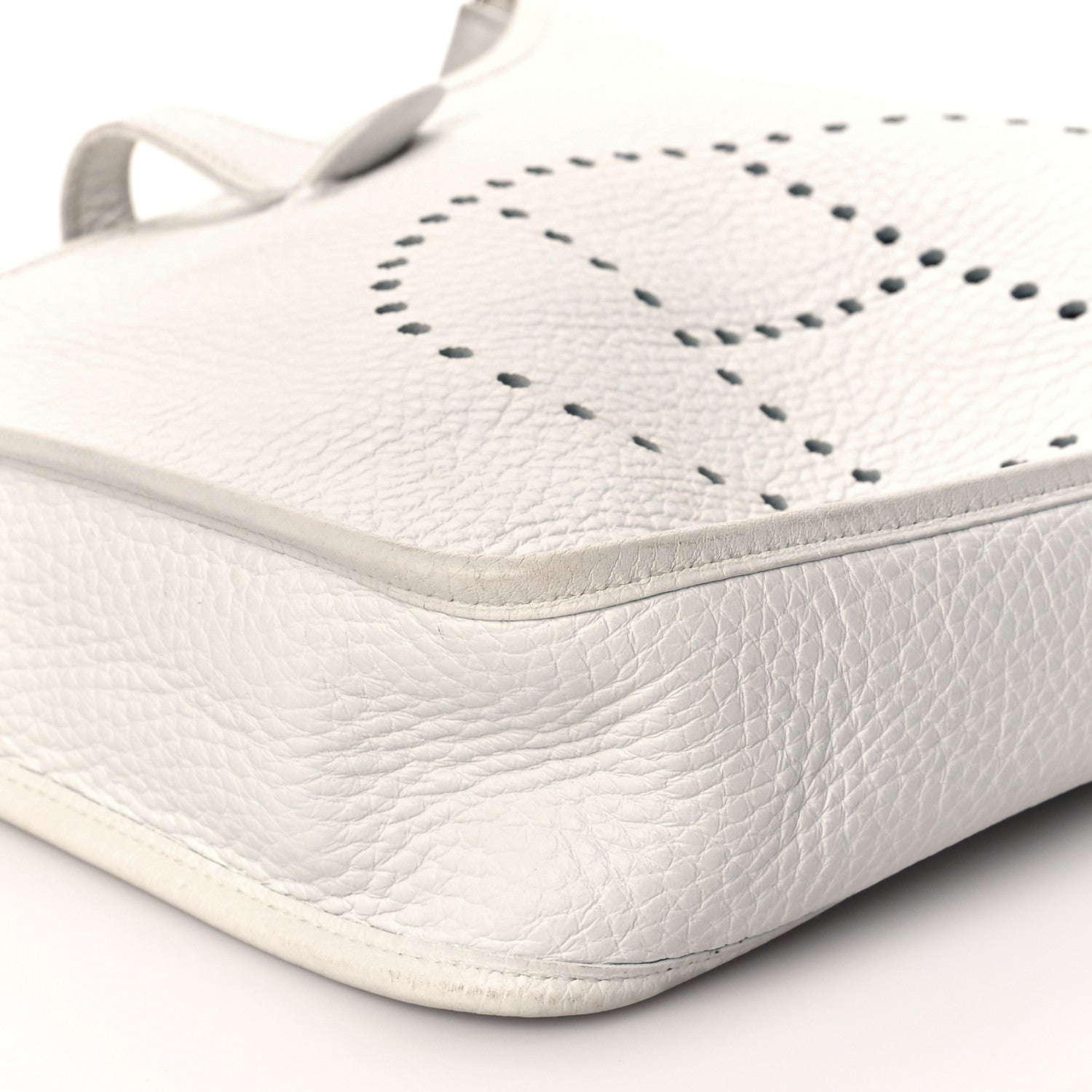 Hermes Taurillon Clemence Evelyne PM White 8 of 14