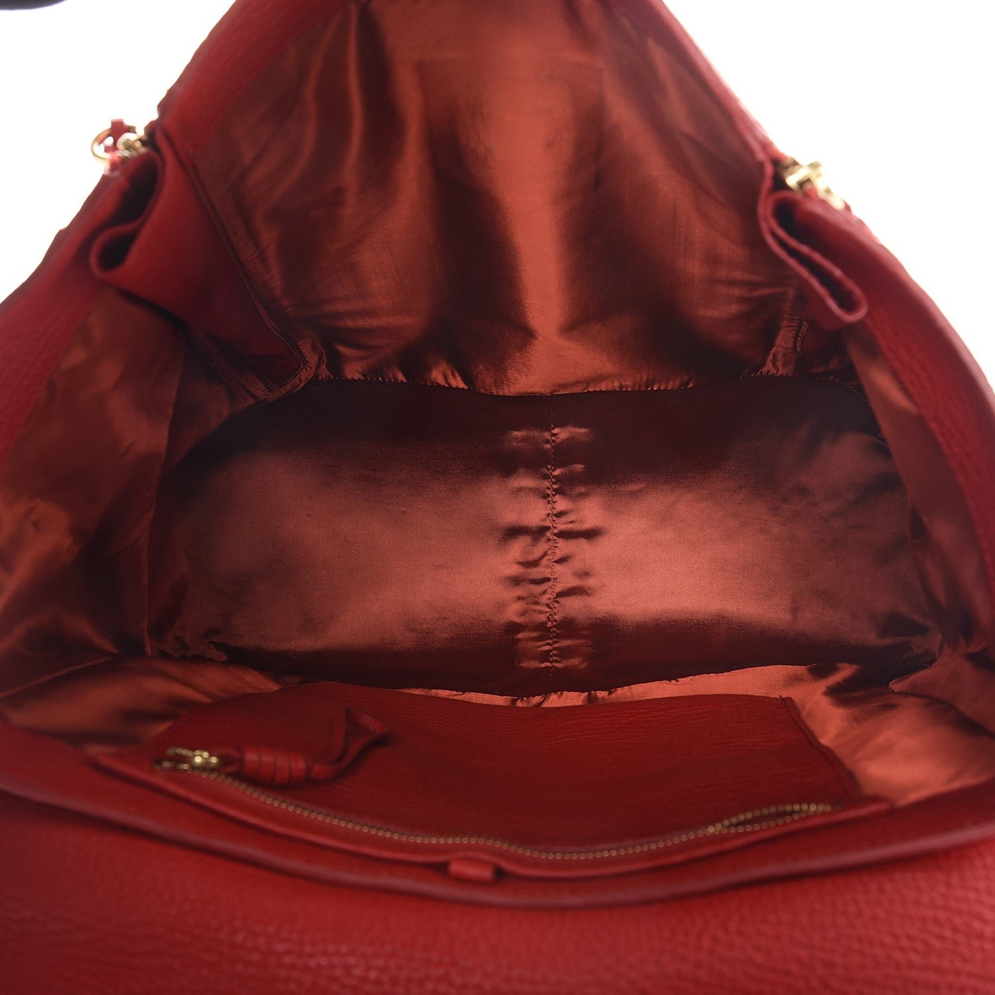 3.1 Textured Calfskin Large Pashli Satchel Red