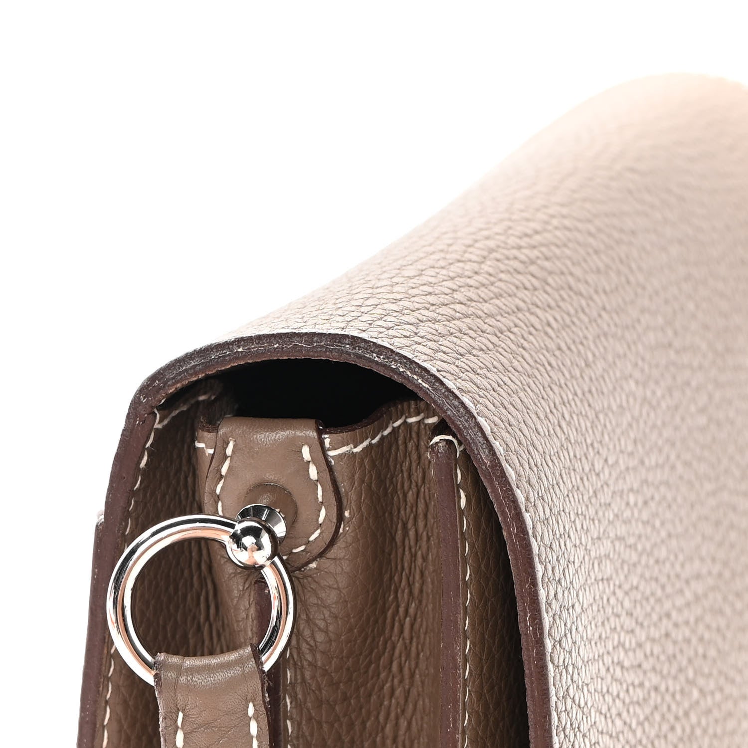 Hermes Taurillon Clemence Sac Roulis 23 Etoupe 11 of 16