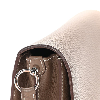 Hermes Taurillon Clemence Sac Roulis 23 Etoupe 11 of 16