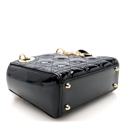 Christian Dior Patent Cannage Mini Lady Dior Black 4 of 9