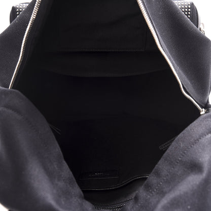 Saint Laurent Canvas City Studded Backpack Black 4 of 9