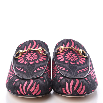 Gucci Jacquard Floral Womens Princetown Slippers 36 Pink 2 of 8