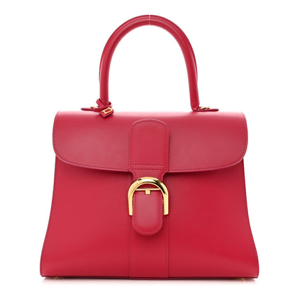 Delvaux Box Calfskin MM Brillant Satchel Framboise 1 of 10