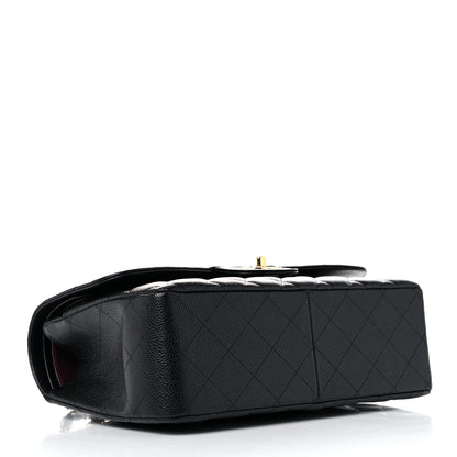 Chanel Caviar Quilted Jumbo Double Flap Black 4 of 10