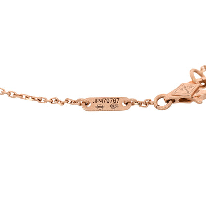 Van Cleef & Arpels 18K Rose Gold Carnelian Sweet Alhambra Heart Bracelet 4 of 5