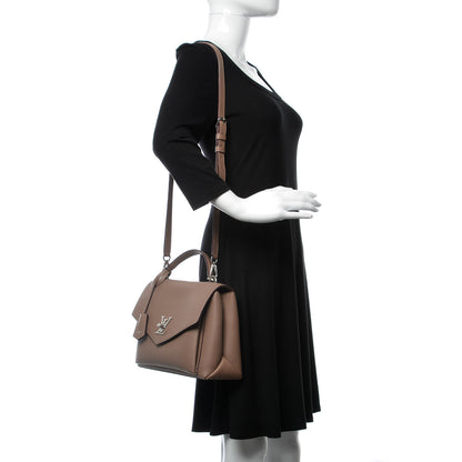 Louis Vuitton Soft Calfskin My Lockme Top Handle Taupe Glace 2 of 15