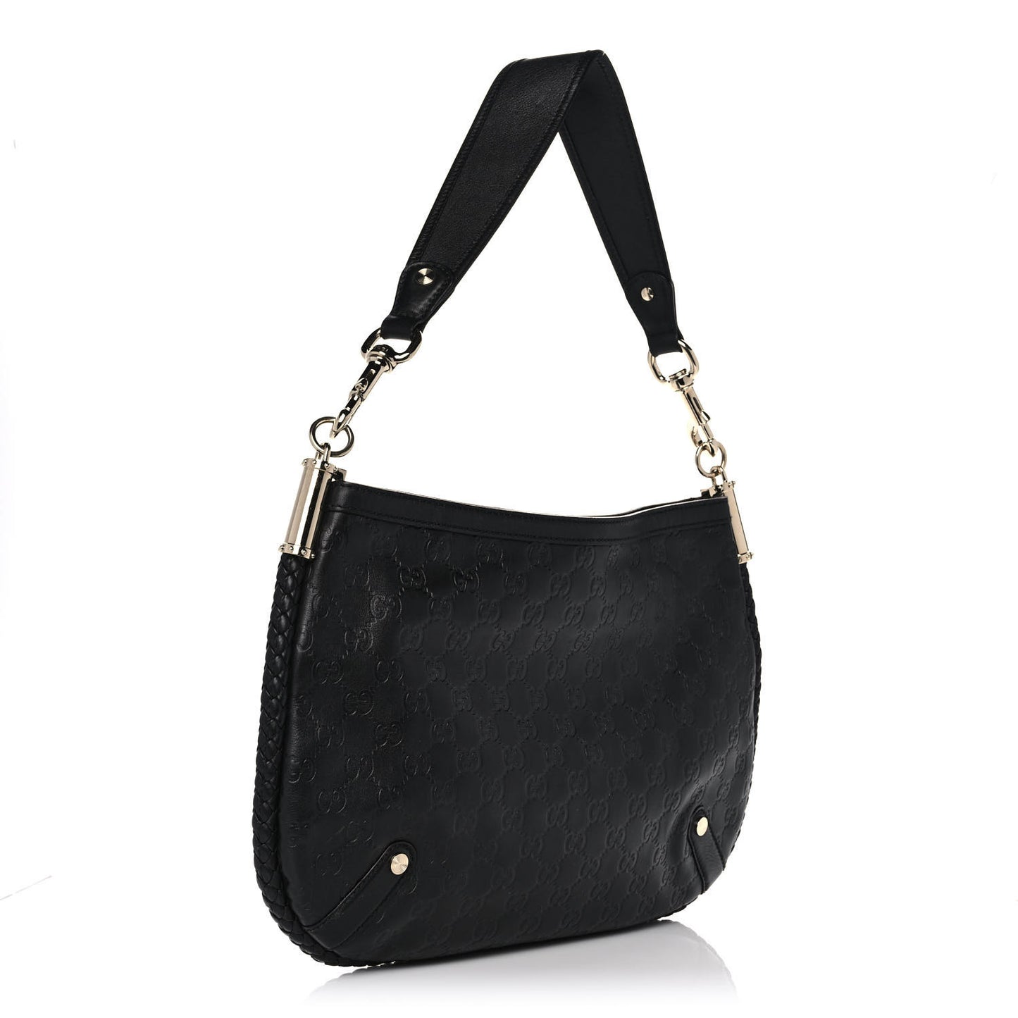 Guccissima Britt Medium Shoulder Bag Black