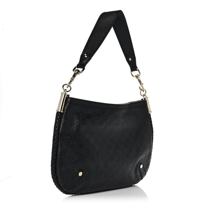 Gucci Guccissima Britt Medium Shoulder Bag Black 3 of 10
