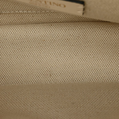 Valentino Garavani Knit Large Roman Stud Shoulder Bag Ecru 5 of 9