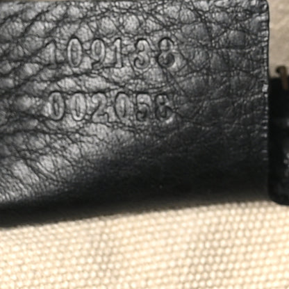 Gucci Calfskin Bamboo Handle Tote Black 7 of 10