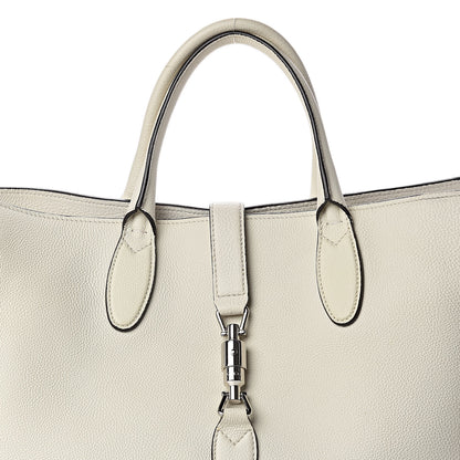 Gucci Soft Calfskin Medium Jackie Top Handle Bag Antique White 16 of 16