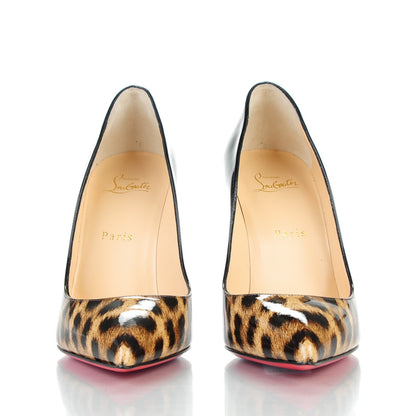 Christian Louboutin Patent Degrade Leopard Pigalle Follies 100 Pumps 39.5 Leopard Black 2 of 8