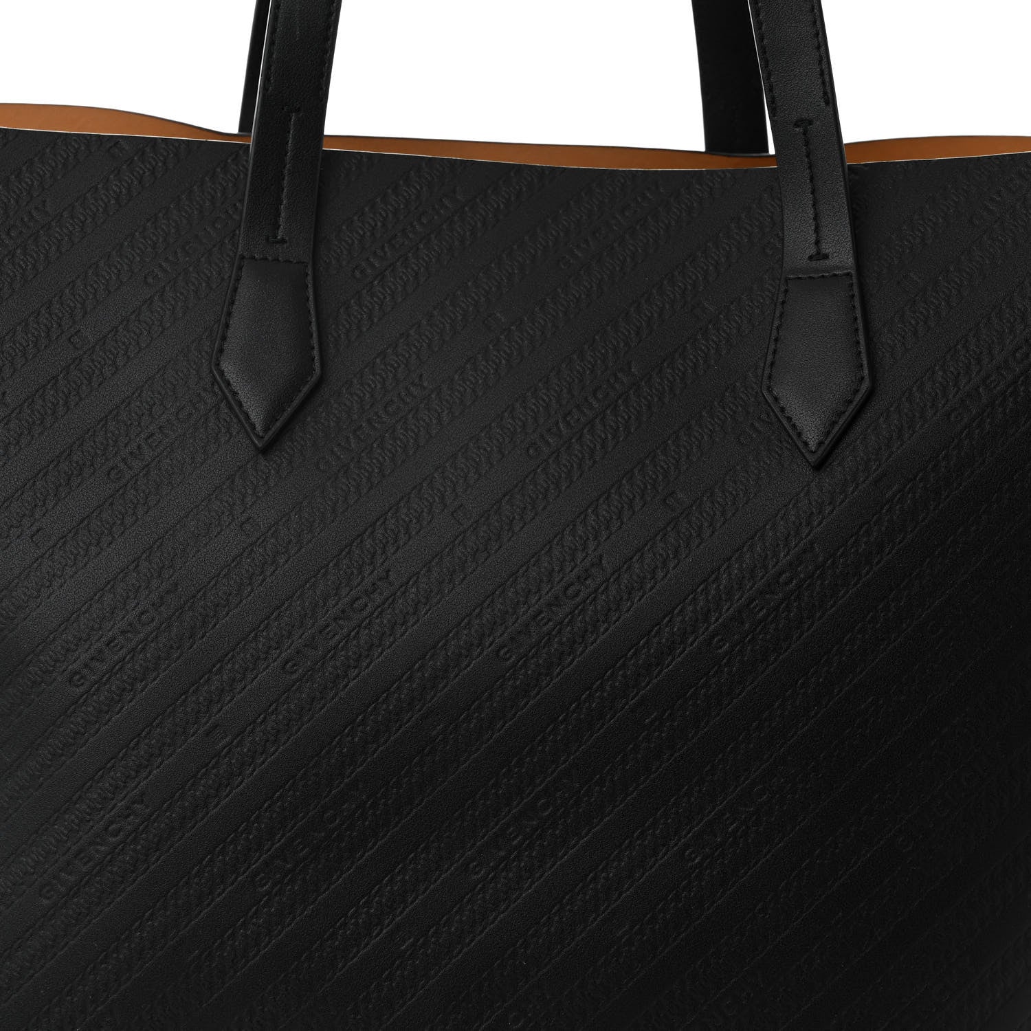 Givenchy Calfskin Chain Embossed Large Bond Shopper Tote Black 8 of 10