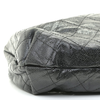 Chanel Caviar Quilted Medium Elastic Shopping Tote Black 4 of 12