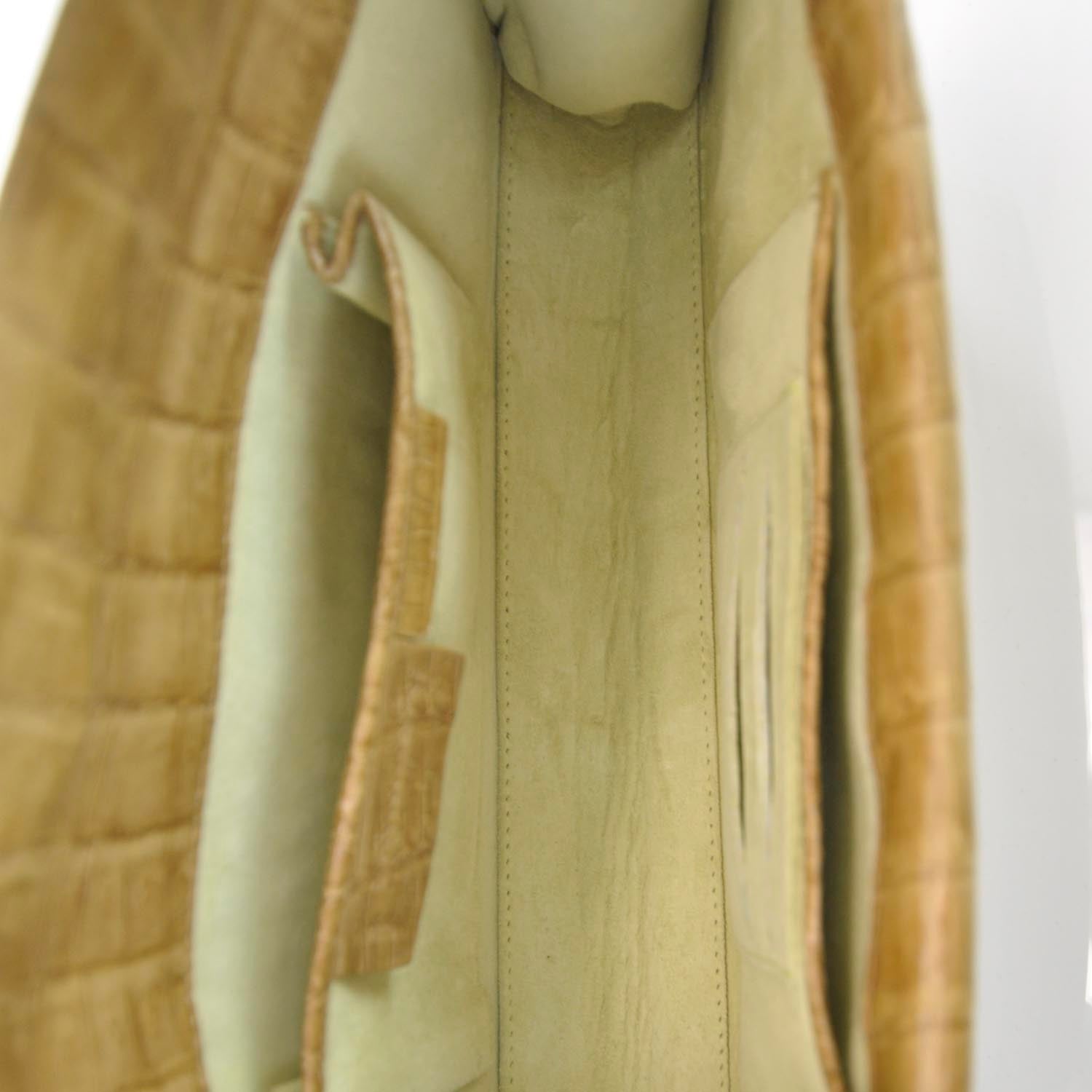 Nancy Gonzalez Crocodile Clutch Brown 9 of 11