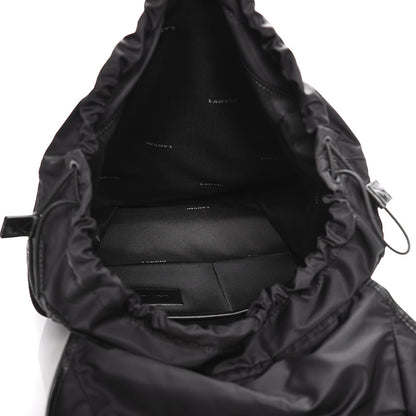 Lanvin Calfskin Paper Style Backpack Black 5 of 8