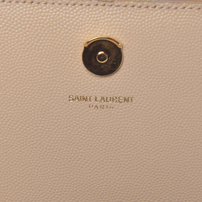 Saint Laurent Grain De Poudre Medium Monogram Kate Satchel Nude Powder 7 of 10