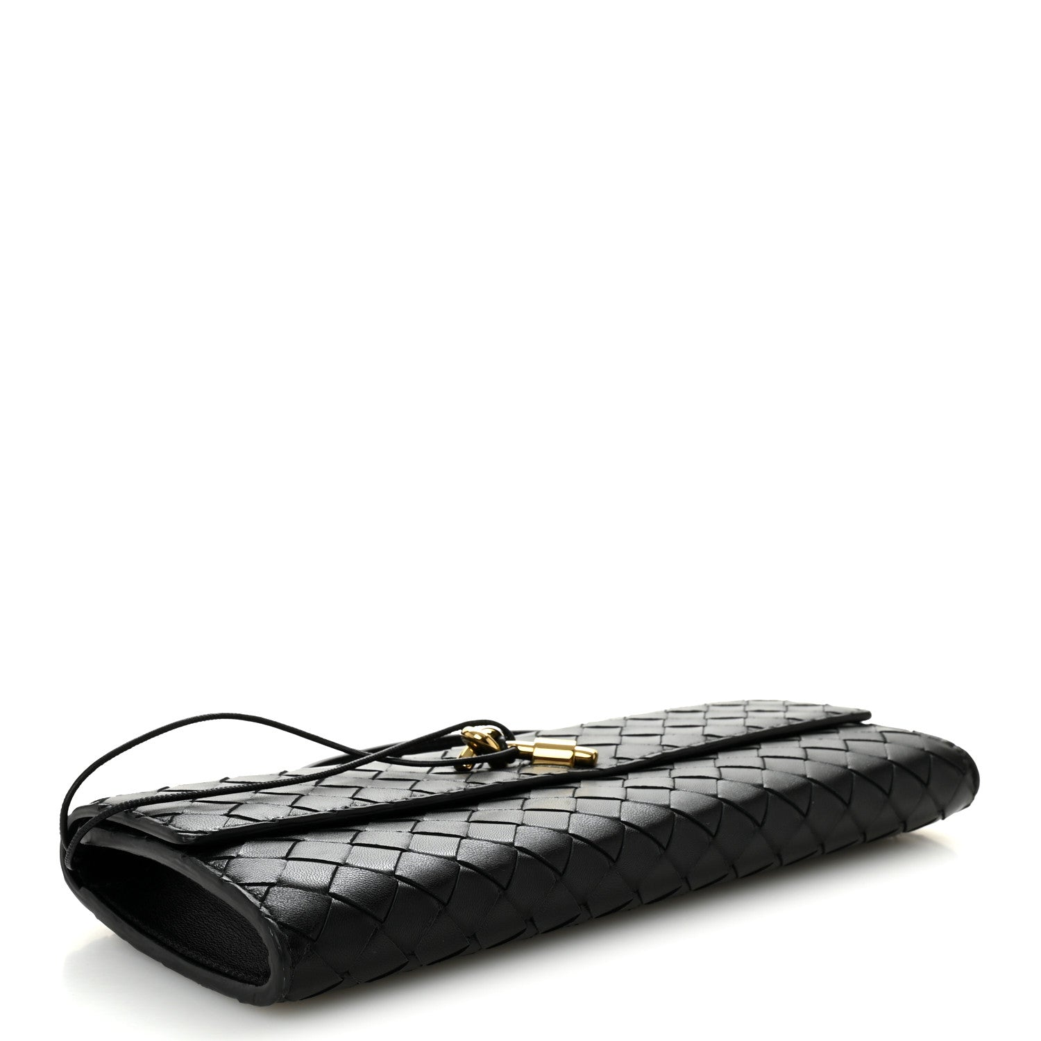 Bottega Veneta Nappa Intrecciato Long Andiamo Top Handle Clutch Black 4 of 7