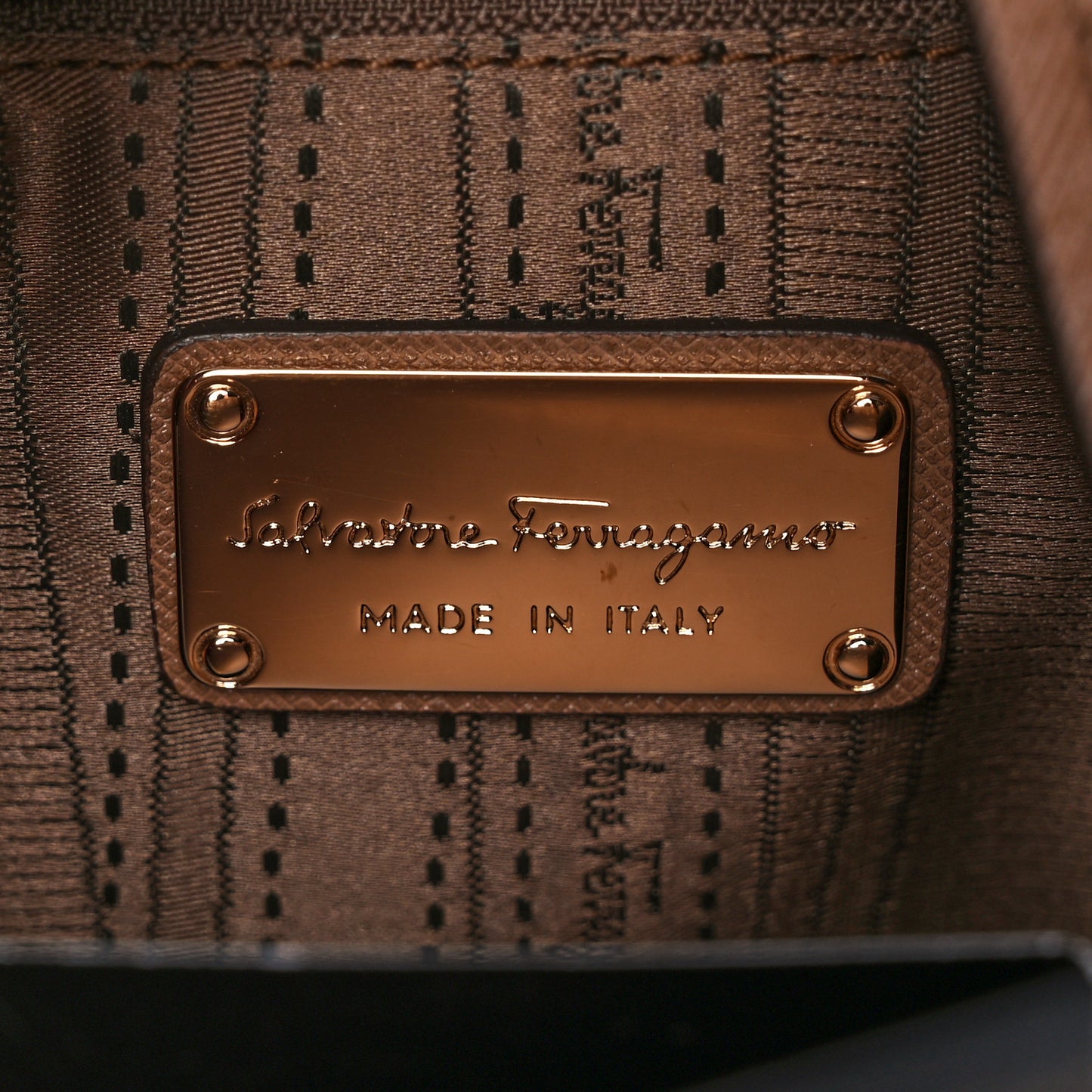 Printed Calfskin Briana Tote Tabac