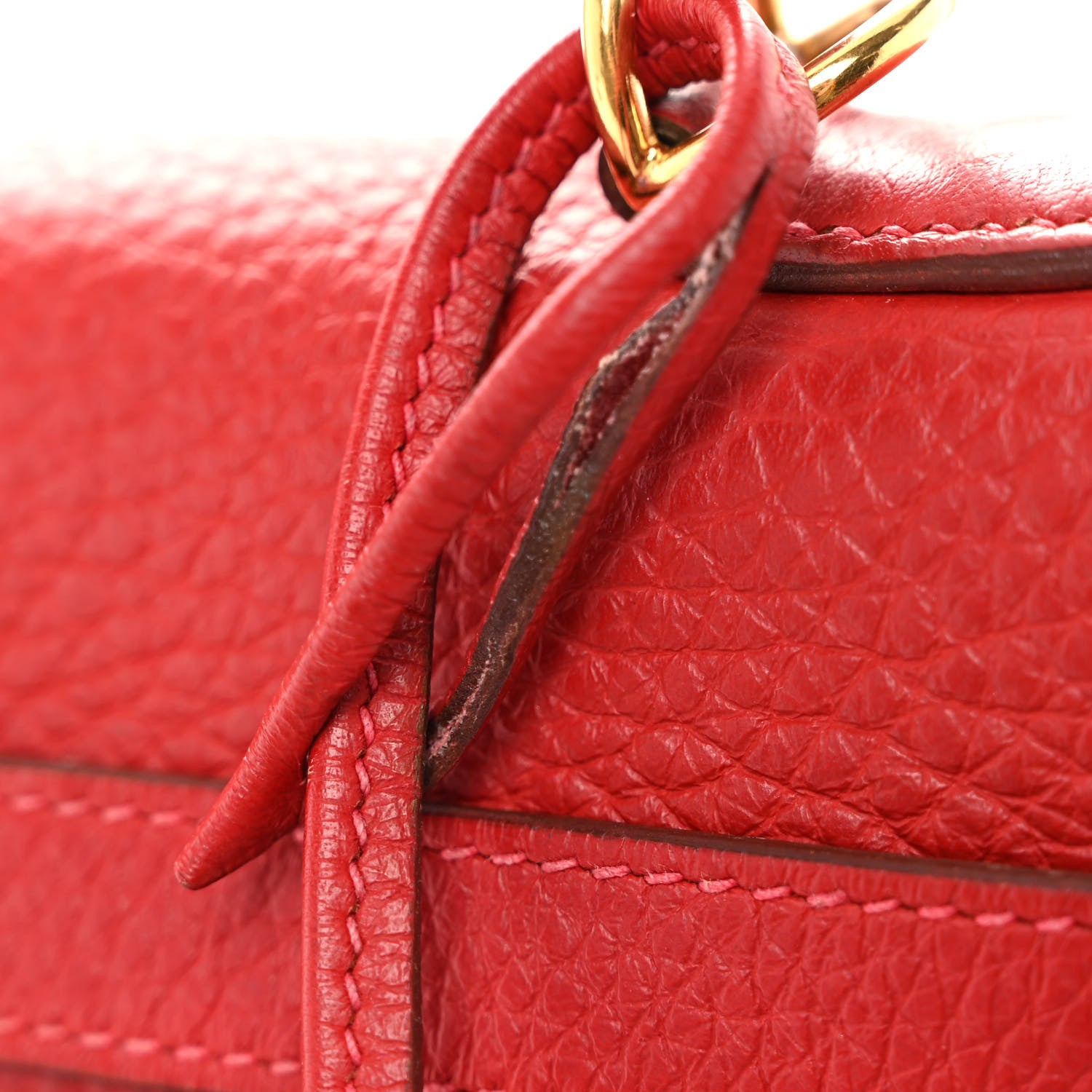 Hermes Taurillon Clemence Kelly Retourne 32 Rouge Casaque 7 of 13