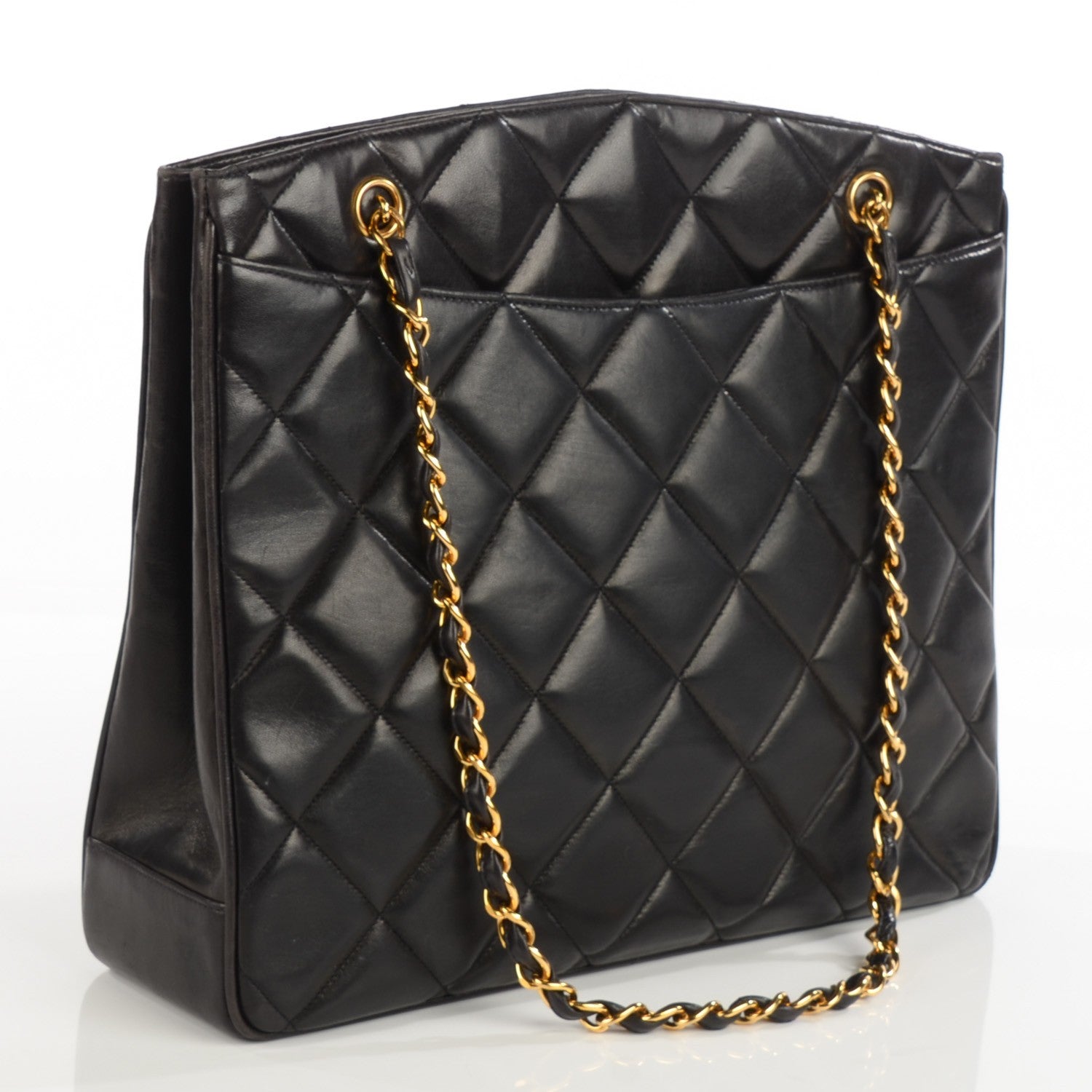 Chanel Lambskin Quilted CC Shoulder Bag Black 3 of 9