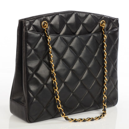 Chanel Lambskin Quilted CC Shoulder Bag Black 3 of 9