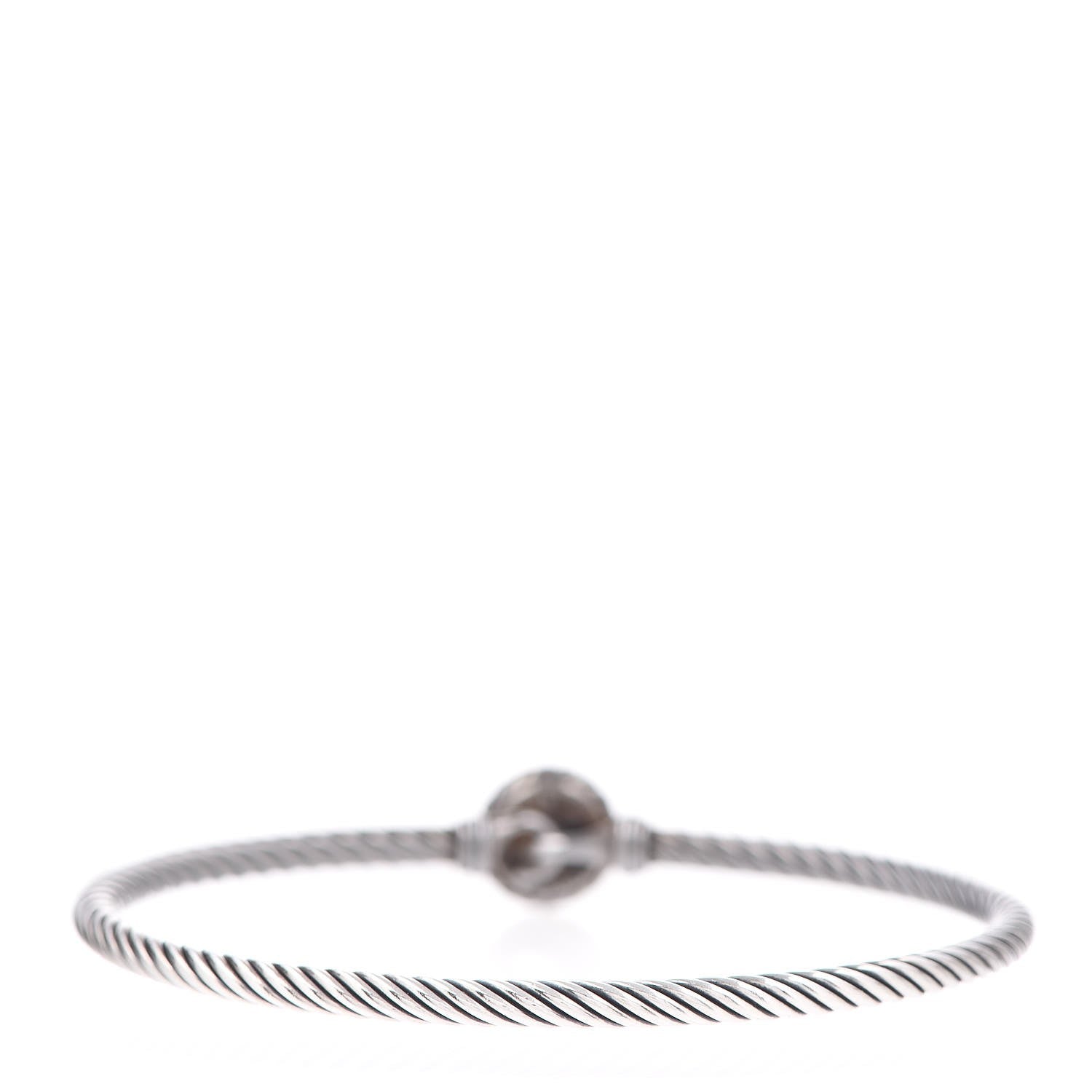 David Yurman Sterling Silver 18K Yellow Gold 3mm Chatelaine Bracelet 3 of 5